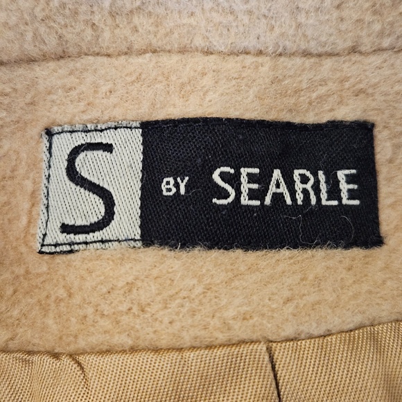 Vintage S by Searle Womens Camel Color Cashmere Short Coat Jacket Small - Picture 3 of 4